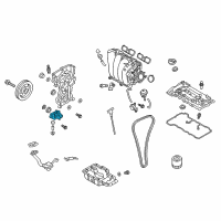 OEM 2018 Kia Forte5 Cover Assembly-Oil Pump Diagram - 261202E021