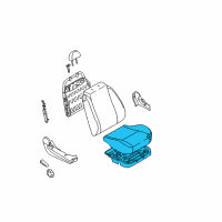 OEM 2010 Chevrolet Aveo Seat Cushion Diagram - 96827929