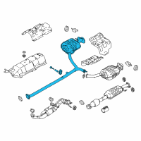 OEM Kia Cadenza Rear Muffler Assembly, Right Diagram - 28711F6360