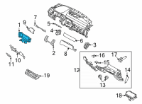 OEM 2022 Kia Sorento Panel Assembly-Cluster F Diagram - 84830P2000WK