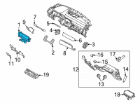 OEM 2021 Kia Sorento Panel Assembly-Cluster F Diagram - 84830P2000WK