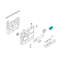 OEM 2012 Lincoln Navigator Window Switch Diagram - BA1Z-14529-AA