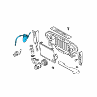 OEM 1999 Jeep Wrangler Line-A/C Suction & Discharge Diagram - 5183836AA