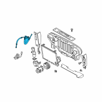 OEM Jeep Wrangler Line-A/C Discharge Diagram - 55037599AE