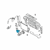 OEM Jeep Wrangler Bracket-ALTERNATOR And Compressor Diagram - 53010224AB