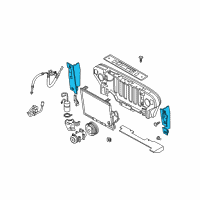 OEM Jeep Wrangler Seal Condenser Diagram - 55036866