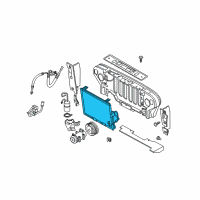 OEM 2005 Jeep Wrangler CONDENSER-Air Conditioning Diagram - 55037618AH