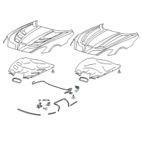 OEM 2016 Dodge Viper Hood Latch Diagram - 68145350AC