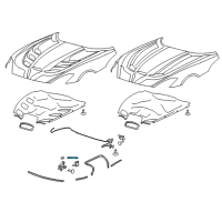 OEM Dodge Viper Hood Prop Diagram - 68139706AA