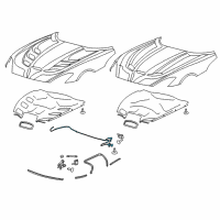 OEM 2015 Dodge Viper Cable-Hood Latch Diagram - 68156854AC