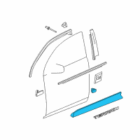 OEM 2010 GMC Terrain Lower Molding Diagram - 23134747