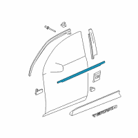 OEM 2016 GMC Terrain Belt Weatherstrip Diagram - 23193172
