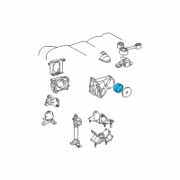 OEM 2003 Toyota Solara Insulator, Engine Mounting, Rear Diagram - 12371-20090