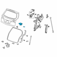 OEM 2012 Acura MDX Hinge, Tailgate Diagram - 68210-STX-A01ZZ