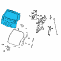 OEM 2013 Acura MDX Tailgate (Dot) Diagram - 68100-STX-A83ZZ