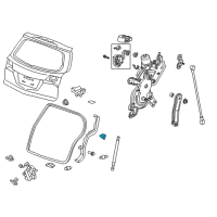 OEM 2010 Acura MDX Bracket, Tailgate Open Stay Diagram - 74824-STX-A00