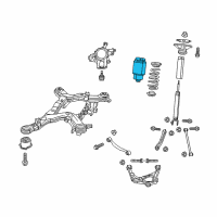 OEM 2016 Jeep Grand Cherokee Rear Coil Spring Left Rear Diagram - 68029866AD