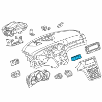 OEM Cadillac SRX Heater Control Diagram - 13586425