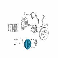 OEM Jeep Grand Cherokee CALIPER-Disc Brake Diagram - 68002159AA