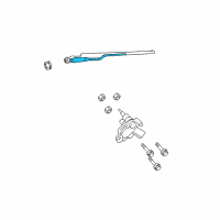 OEM Chrysler PT Cruiser Arm WIPER-LIFTGATE WIPER Diagram - 5018408AB