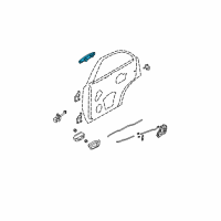 OEM Kia Sorento Rear Door Outside Handle Assembly, Right Diagram - 836603E040