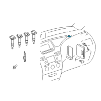 OEM 2004 Toyota Echo Knock Sensor Diagram - 89615-52030