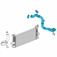 OEM Chevrolet Air Outlet Tube Diagram - 13398479