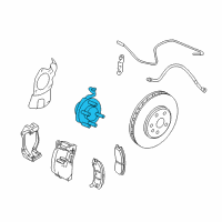 OEM 2012 Cadillac CTS Rear Wheel Bearing (W/ Bearing) Diagram - 13589509