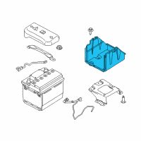 OEM Ford Focus Battery Tray Diagram - CV6Z-10732-A