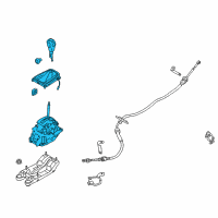 OEM 2015 Ford Fusion Gear Shift Assembly Diagram - DG9Z-7210-DC