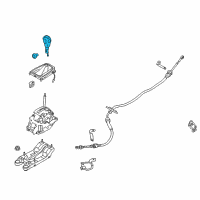 OEM 2016 Ford Fusion Shift Knob Diagram - CJ5Z-7213-HA