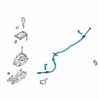 OEM 2013 Ford Fusion Shift Control Cable Diagram - DG9Z-7E395-BB