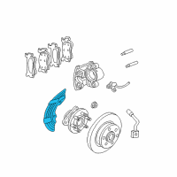 OEM Ram Dakota Shield-Splash Diagram - 52855011AD