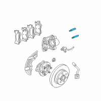 OEM Dodge Dakota Pin-Disc Brake Diagram - 5143352AB