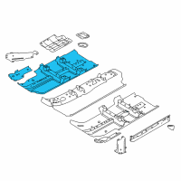 OEM 2020 Nissan Rogue Sport Floor Front Diagram - G4320-6MJMA