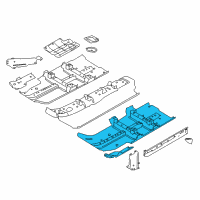 OEM 2019 Nissan Rogue Sport Floor-Front, LH Diagram - G4321-6MAMA