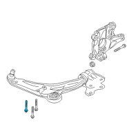 OEM Lincoln Nautilus Lower Control Arm Inner Bolt Diagram - -W717016-S439