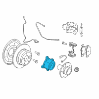 OEM 2011 BMW X5 Angular-Contact Ball Bearing Unit Diagram - 33-41-6-795-961