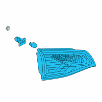 OEM 2018 Chevrolet Equinox Back Up Lamp Assembly Diagram - 84341672