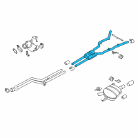 OEM BMW 535i xDrive Centre Muffler Diagram - 18-30-7-646-931