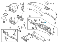 OEM 2022 Hyundai Ioniq 5 LAMP ASSY-GLOVE BOX Diagram - 84547-P2000