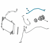 OEM 2014 Lexus ES350 Tube Sub-Assembly, Suction Diagram - 88707-33040