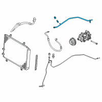 OEM 2017 Lexus ES350 Tube Sub-Assembly, Suction Diagram - 88707-33040