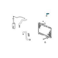 OEM Acura CL Bracket, Radiator Mount (Upper) Diagram - 74171-S3M-A00