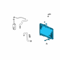 OEM Acura Radiator (Denso) Diagram - 19010-PGE-A51