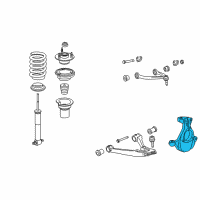 OEM 2012 GMC Sierra 1500 Steering Knuckle Diagram - 22912209