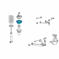 OEM 2016 Chevrolet Tahoe Upper Spring Insulator Diagram - 15803177