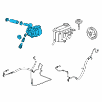 OEM 2009 Buick Lucerne Power Steering Pump Diagram - 19418525