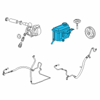 OEM Buick Lucerne Reservoir Kit-P/S Fluid Diagram - 15898517