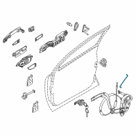 OEM 2013 Nissan Murano Rod-Key Lock, LH Diagram - 80515-1GR0A